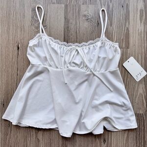 Gaze Ivory Camisole with Lace Detail